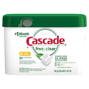 DISH CARE CASCADE FREE & CLEAR Procter & GambleDISH CARE CASCADE FREE & CLEAR Procter & Gamble